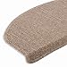 casa pura Coprigradini per Scale Interne - Antiscivolo Scale, Fonoassorbenti a Medio Spessore, Vari Colori e Misure - Semicircolari - Set da 15 - Beige - 23.5 x 65 cm