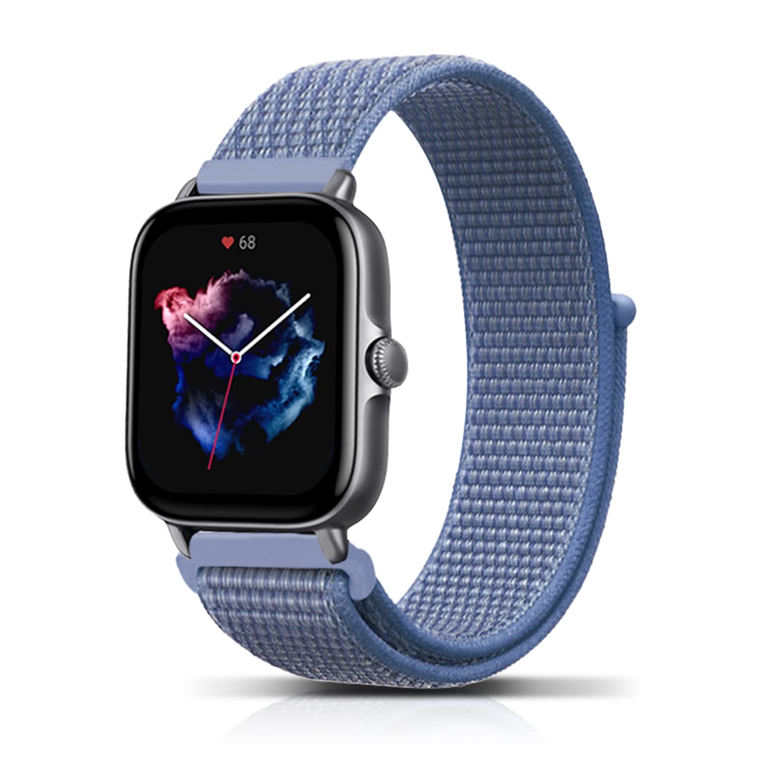 PaceBid 20mm Nylon Strap Compatible with Amazfit Active 2 Square/GTR Mini/GTS 4/4 Mini/Bip 3/Bip3 Pro/GTS 3/2