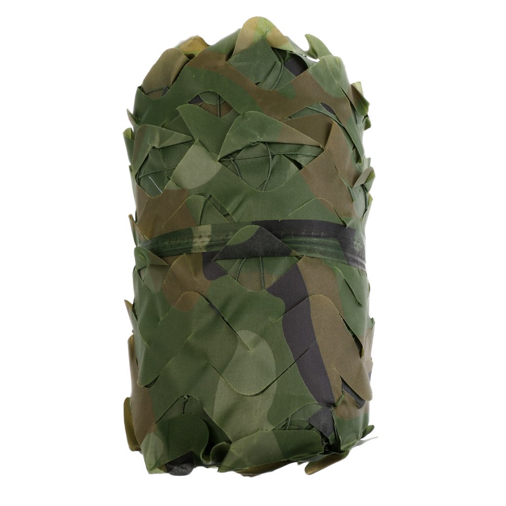 Segolike 7 Sizes Optional Woodland Camo Netting Outdoor Camping Hunting Shooting Camouflage Net Car Covering Bird Watching Photography Shade Net - camouflage, 2m x 3m-image-13