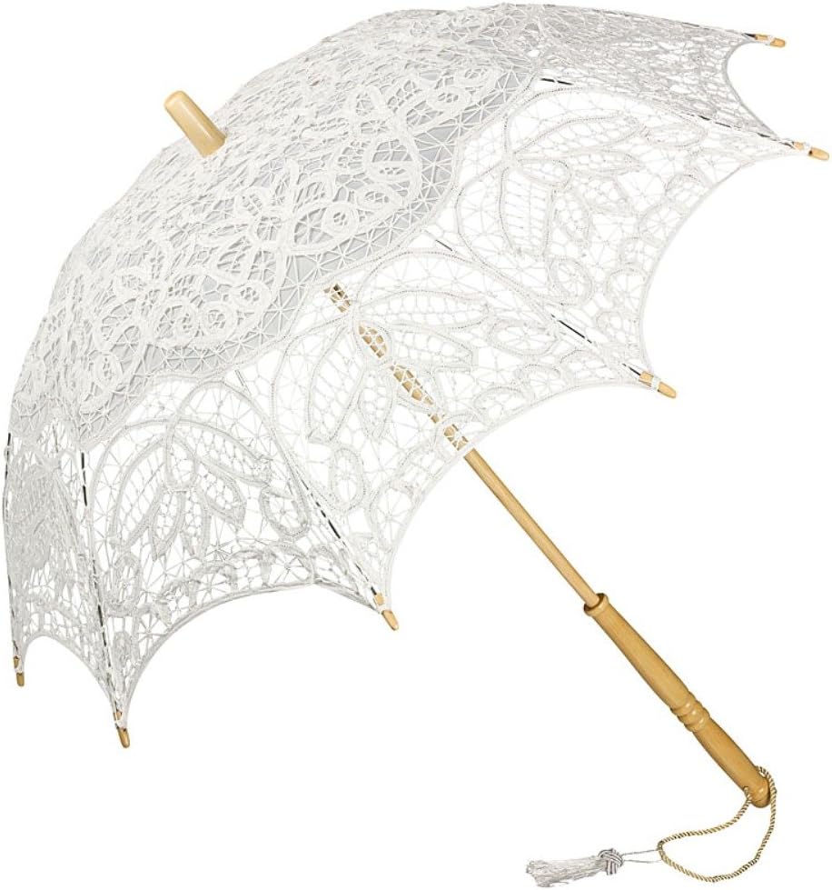 VON LILIENFELDLace Bridal Wedding Umbrella Parasol Vivienne White