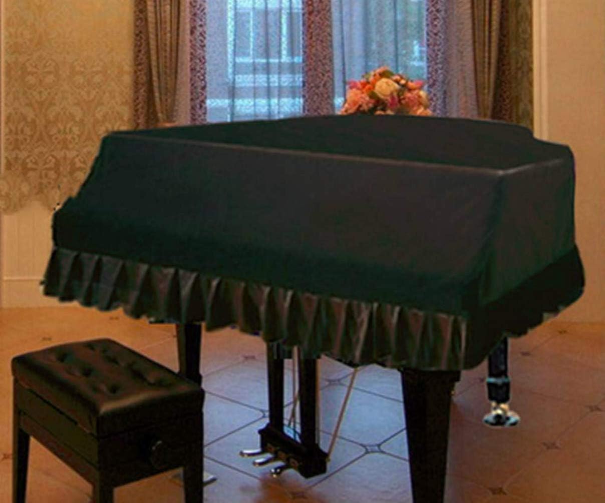 AsiaCreate プレミアム プレウシュ グランド ピアノ カバー 装飾 アンチダスト シミ スクラッチ ピアノ カバー 180