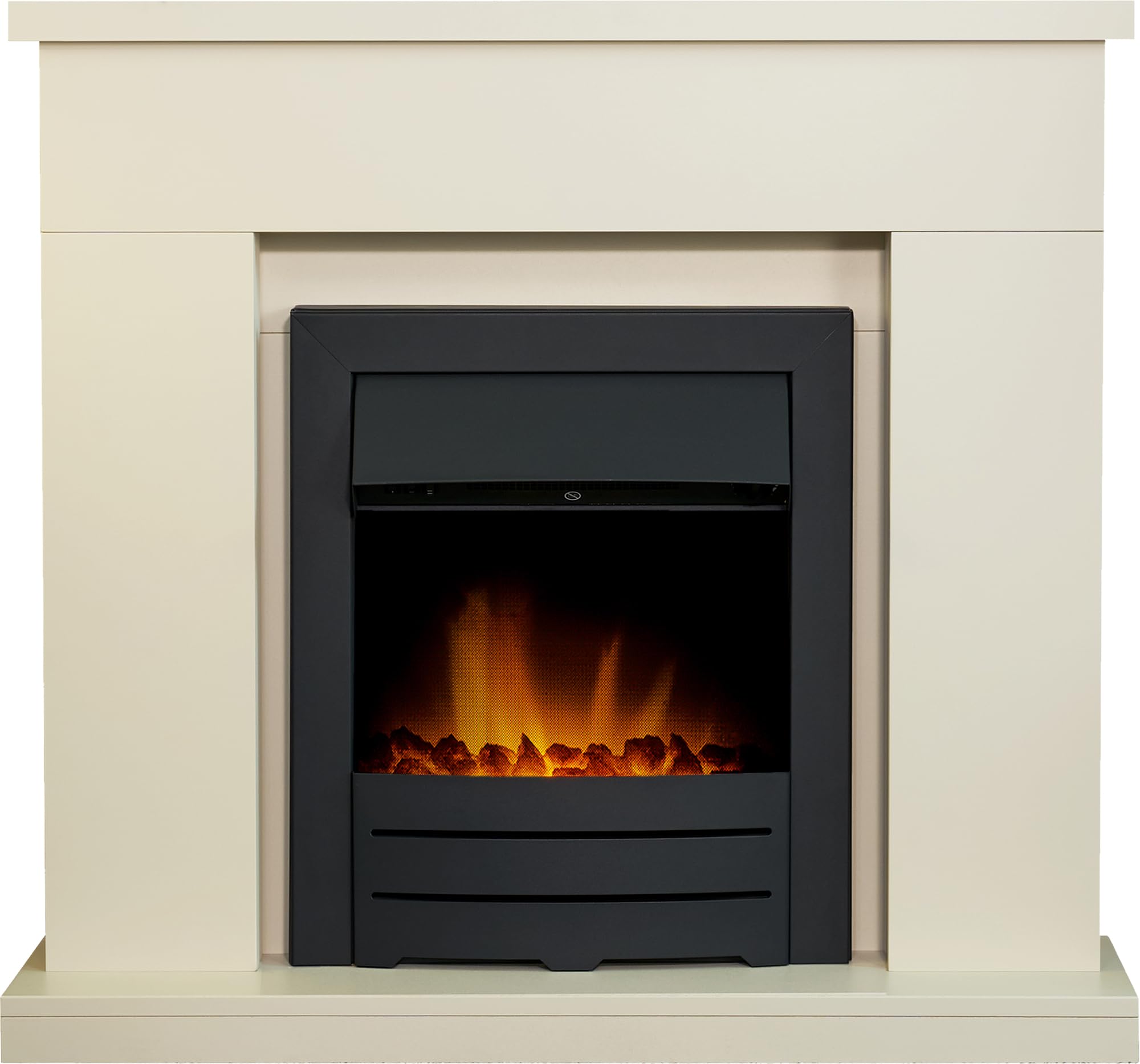 Adam Black Lomond Fireplace In Stone Effect With Colorado Electric Fire In 39 Inch