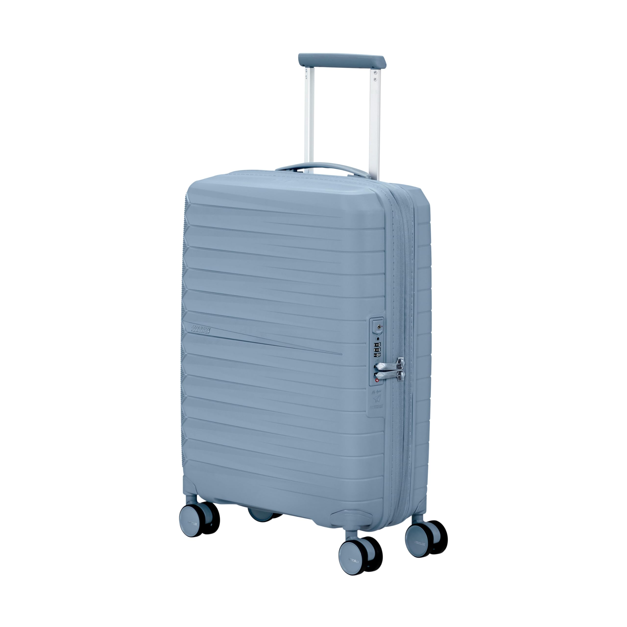 Fastfoward Expandable Hardside Luggage with Spinner Wheels, Steel Blue, Carry-on