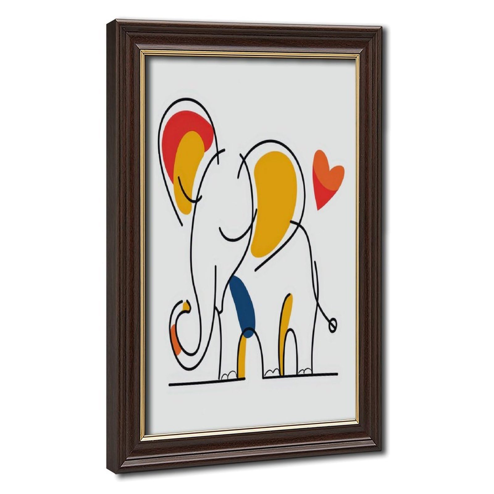 Bareronor Abstract Elephant Poster Canvas Poster Bedroom Decor Landscape Office Room Decor Gift 24" L X 36" W