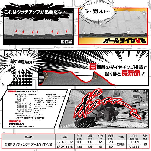 海外輸入 スピードソー フルダイヤチップ 窯業系サイディング用 D12 100 100mm 7912100 クリアランスセール Www Iacymperu Org