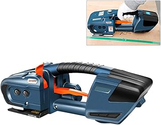 Upgrade Electric Strapping Tool for PP PET Straps, 13-16mm Width, Automatic Portable Baler Machine with 4000 mAh Battery Powered for Packaging Box Pallet