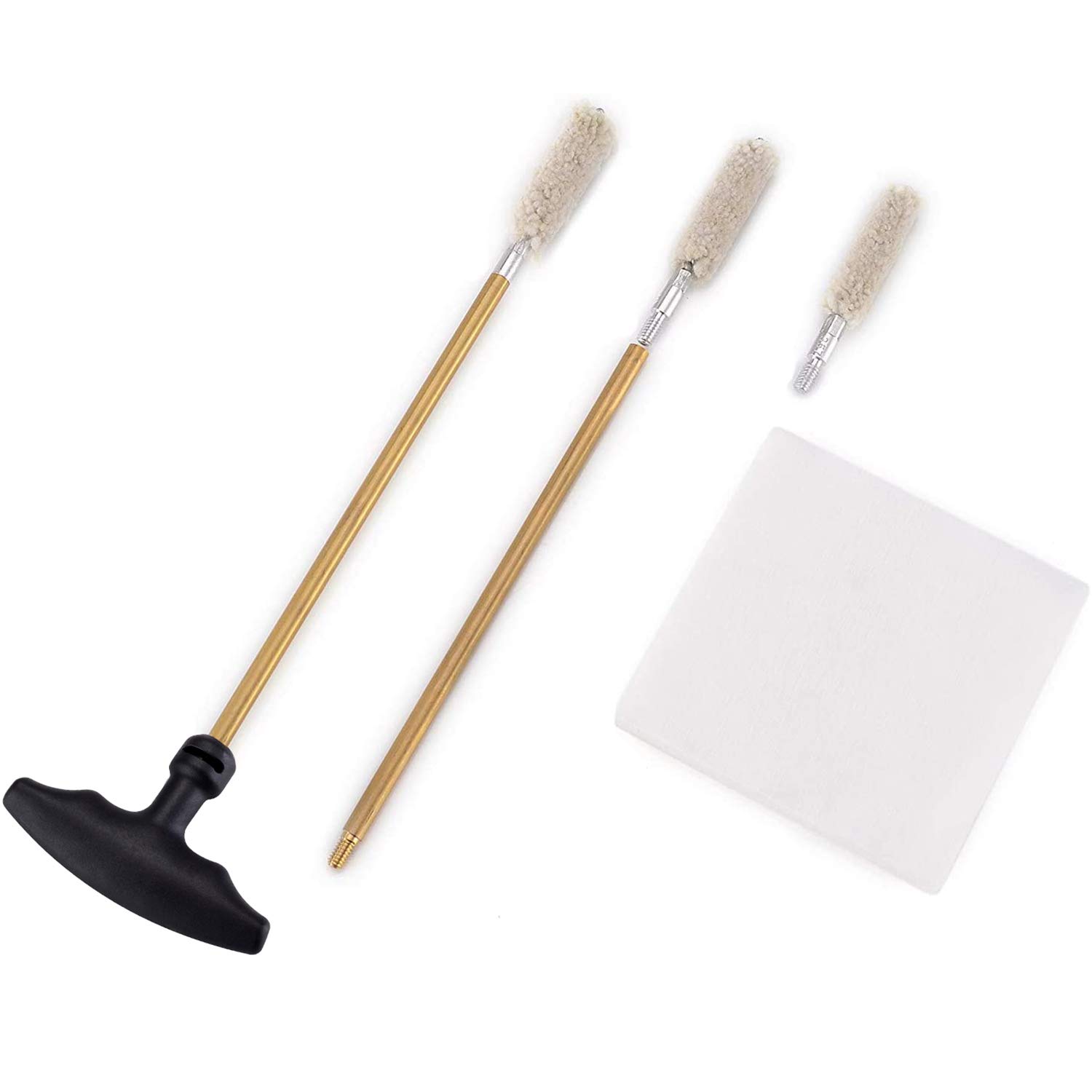 BOOSTEADY Kit de Limpieza Universal para Pistola .357 .38 9mm .40 .45 con Cepillo de Latón