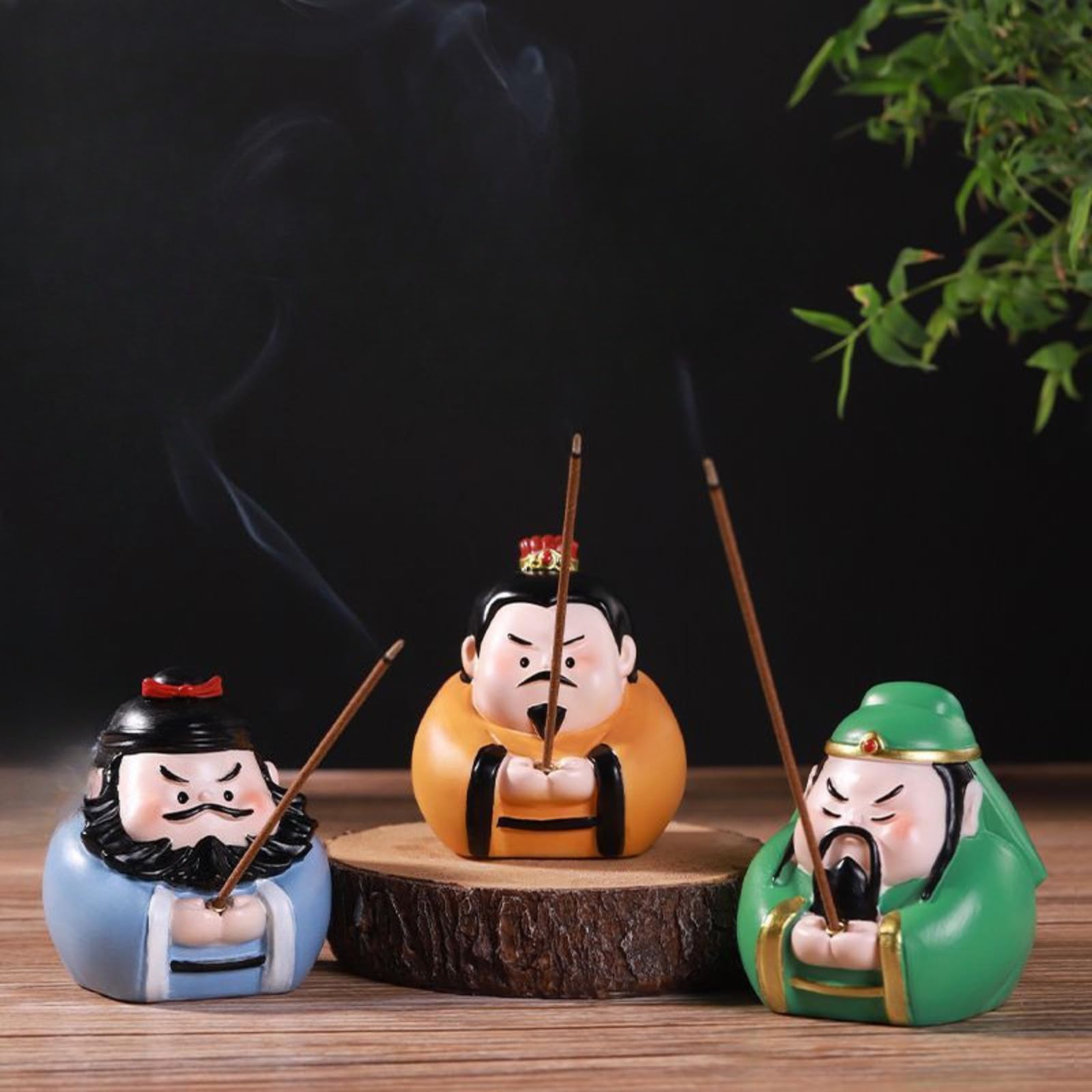 3 szt. Uchwyt na kadzidełka z żywicy, 6,5 cm, ozdoba Zen Spirit