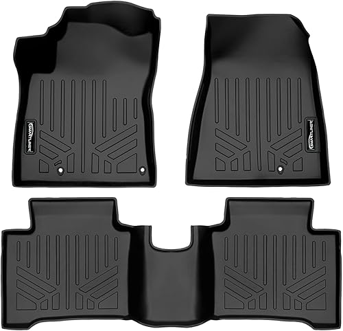 Miniatura 11 de SMARTLINER Juego de revestimientos de piso de 2 filas para Kia NIRO EV 2023-2024 (sin híbrido enchufable) 2-Negro -,3-Negro -,Negro