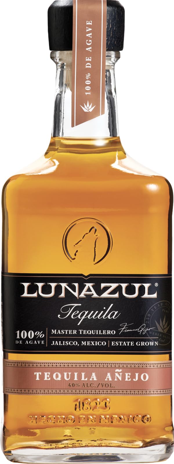 Lunazul Anejo Tequila | | 40% ABV | Award Winning | Anejo Tequila | 100% Agave | Small Batch | Hand harvested and hand crafted | Aged in bourbon barrels | (70cl)