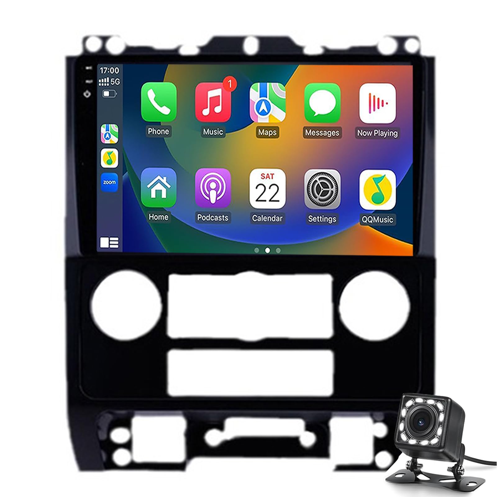 Autoradio Android 14 pour Ford Escape Kuga 2007-2012 avec écran tactile 9 pouces et GPS