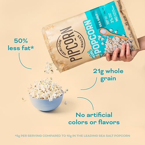 Vista 12 de Heirloom - Mini palomitas de maíz de Pipcorn - 4.5 onzas, paquete de 6 unidades, sin gluten, maíz reliquia sin OMG, bocadillos no artificiales y sin