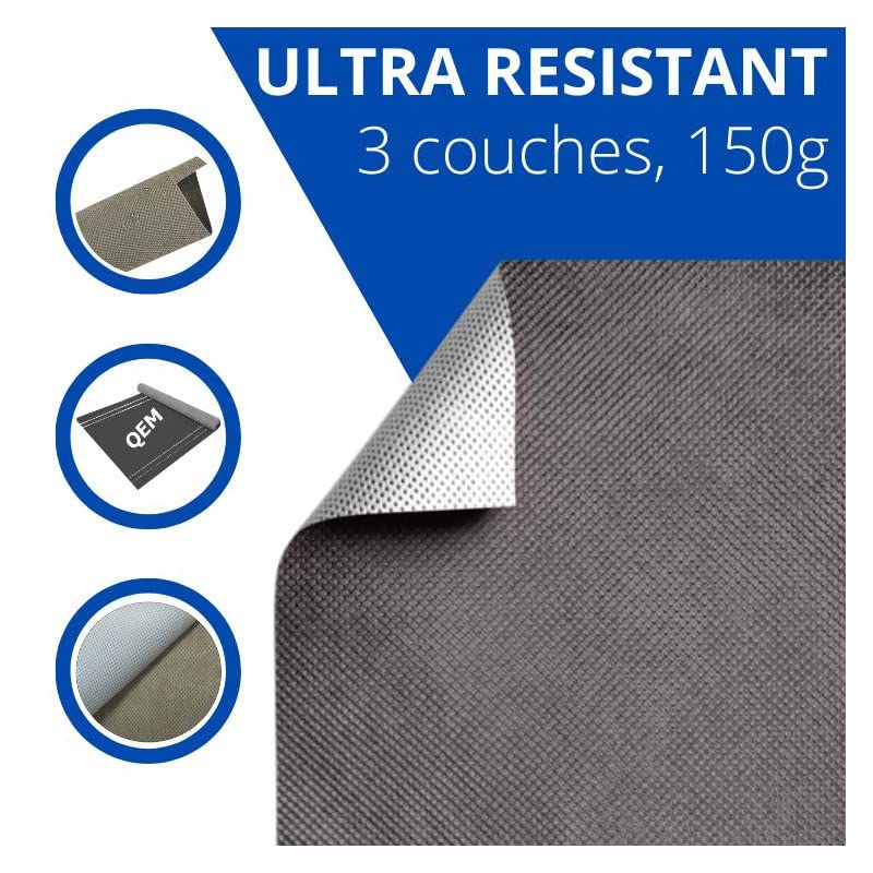 Rouleau écran de sous toiture triple couches 150g/m² HYGROV+ HPV pare-pluie pour isolation HPV light - Haute perméabilité à la vapeur d'eau - résistance aux UV 3 mois (75m²) - rouleau(x) de 75m²