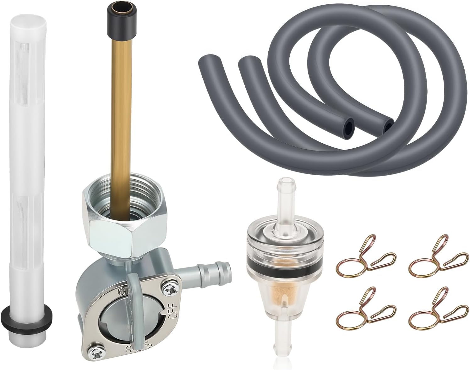 JAVIK 20mm x 1.5mm Fuel Valve Petcock With Lines For Honda Four 550 Super Sport 400 550 1975-1976 O.E.M# 16950-377-005 16950-374-671