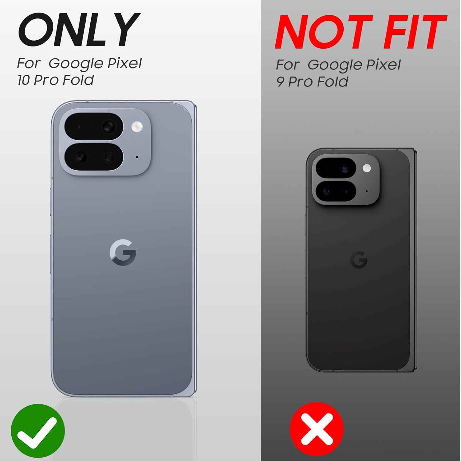 for Google Pixel 10 Pro Fold Case Magnetic Power with [Kickstand][Hinge Protection] Full Body Screen Protector Shockproof Phone Case for Google Pixel 10 Pro Fold (Black)