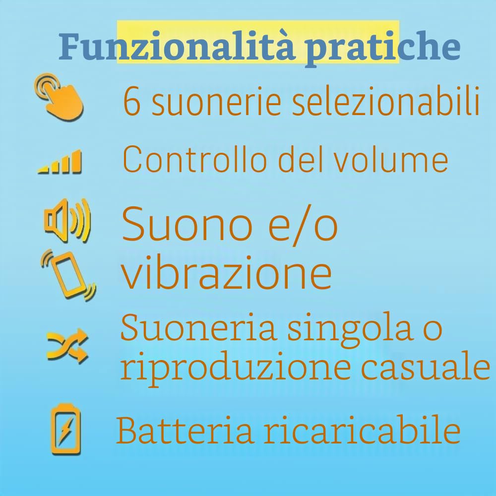 DryEasy Allarme professionale wireless per enuresi notturna (versione 2024) con sensore migliorato, 6 suoni selezionabili, controllo del volume, vibrazioni forti e design compatto per superare