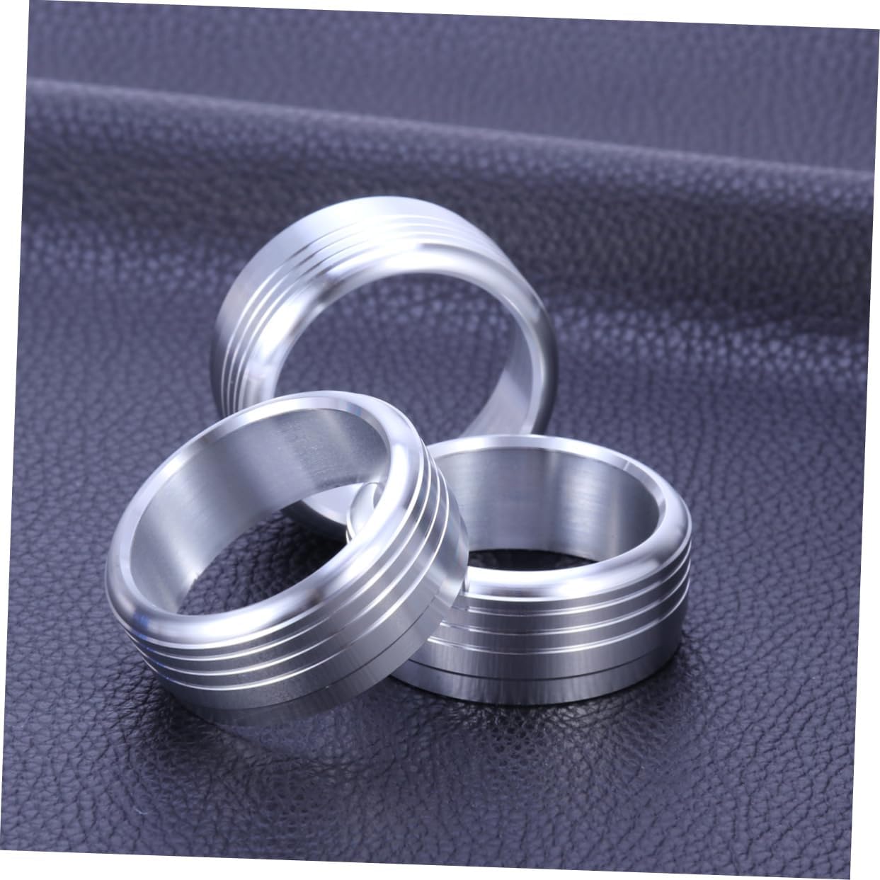 Air Condition Button Covers 3 Pack Red Aluminum Ring for 2013-15 Knob Covers