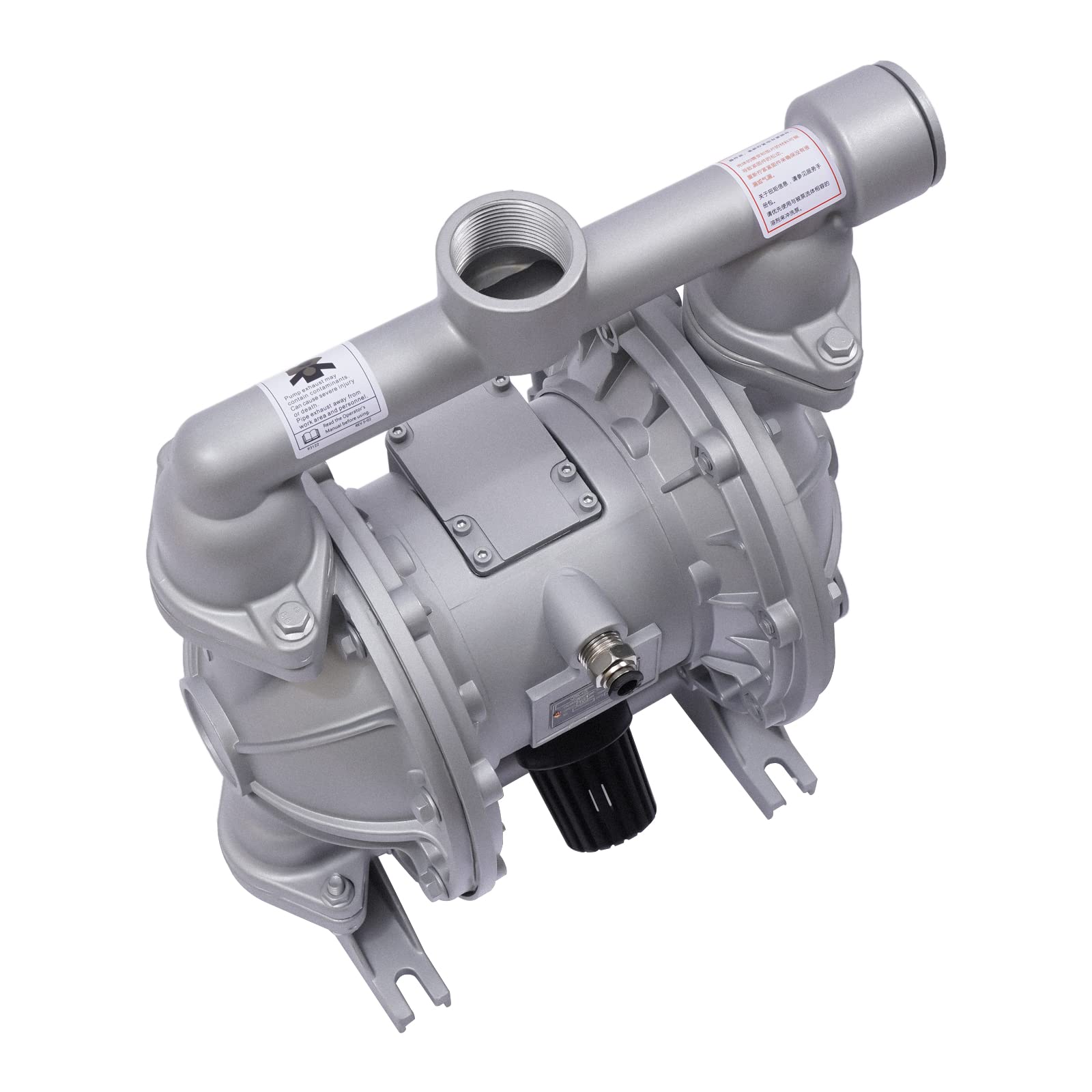 QBK-40L Pneumatico Doppia Membrana Pompa Aria Funzionamento 140L/min 0.69MPa Alluminio Resistente agli Chimici Per Acqua Olio Industria
