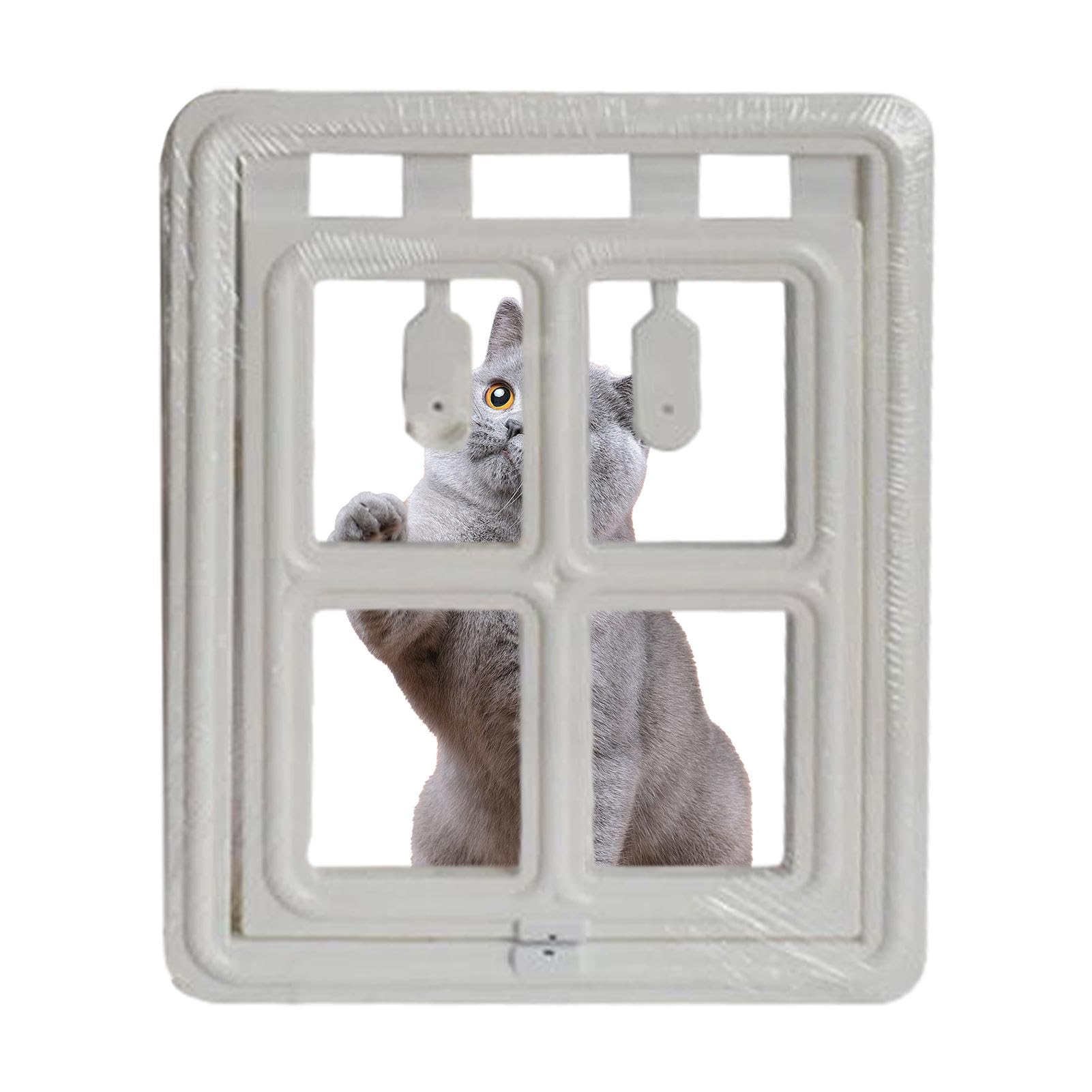 Trappes À Chat Accessoire Indispensable Pour Chien Et Animaux Installation | Chatière Magnétique De Fenêtre Volet Souple Isolé Imperméable Pour Accès Intérieur/Extérieur