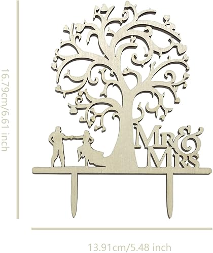 Miniatura 2 de Decoración para tartas de Mr and Mrs para novia y novio, decoración de fiesta de aniversario de boda y compromiso, decoración personalizada de