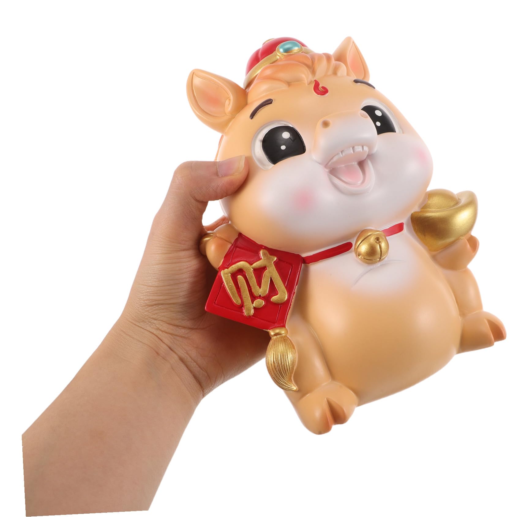 Zodiac Pferd Spardose Keramik Festliche Feng Shui Glücksbringer Jahr des Pferdes Geschenk Sparbüchse für Frühjahrsfest und Erwachsene