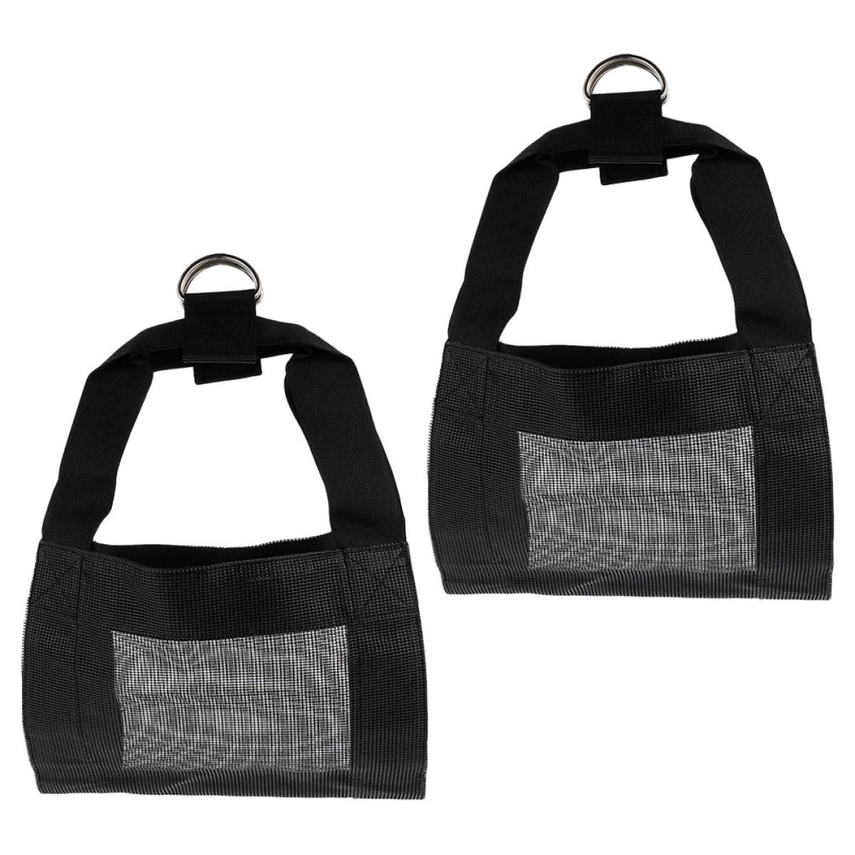 NOLITOY Imbracatura di Pesatura per Animali in Nylon Nero 2 Pezzi Riutilizzabile e Confortevole per Piccoli Animali come Vitelli e Conigli