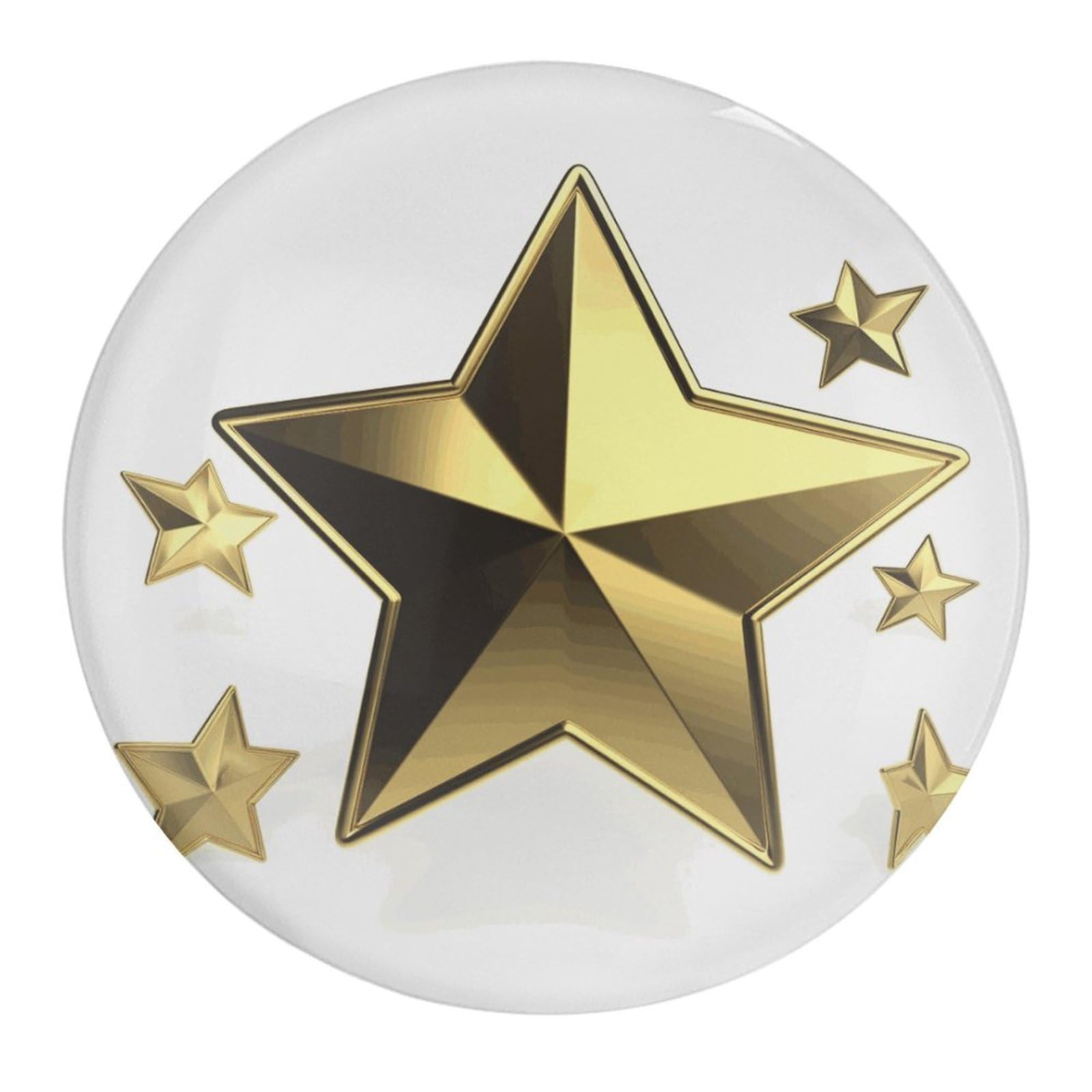 Fekiloot Style Gold Star Refrigerator Magnet Fridge Magnet4 Pcs