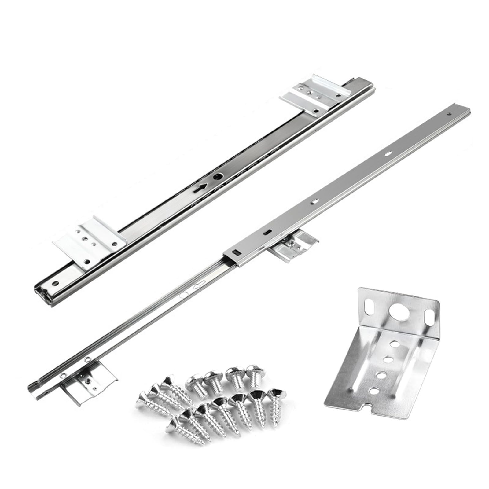 Linvimia C Strong Steel Under Desk Keyboards Tray Mounting Bracket Strong Keyboards Shelf For Work Space Organization Keyset Shelf