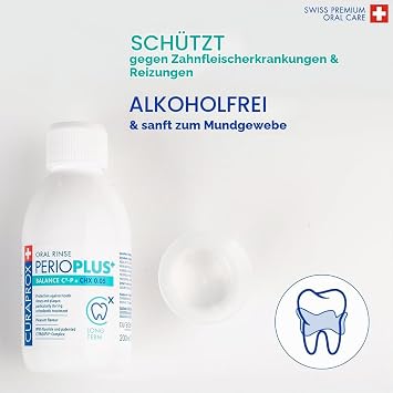 Curaprox Perio Plus Balance Mouthwash White Swiss Design