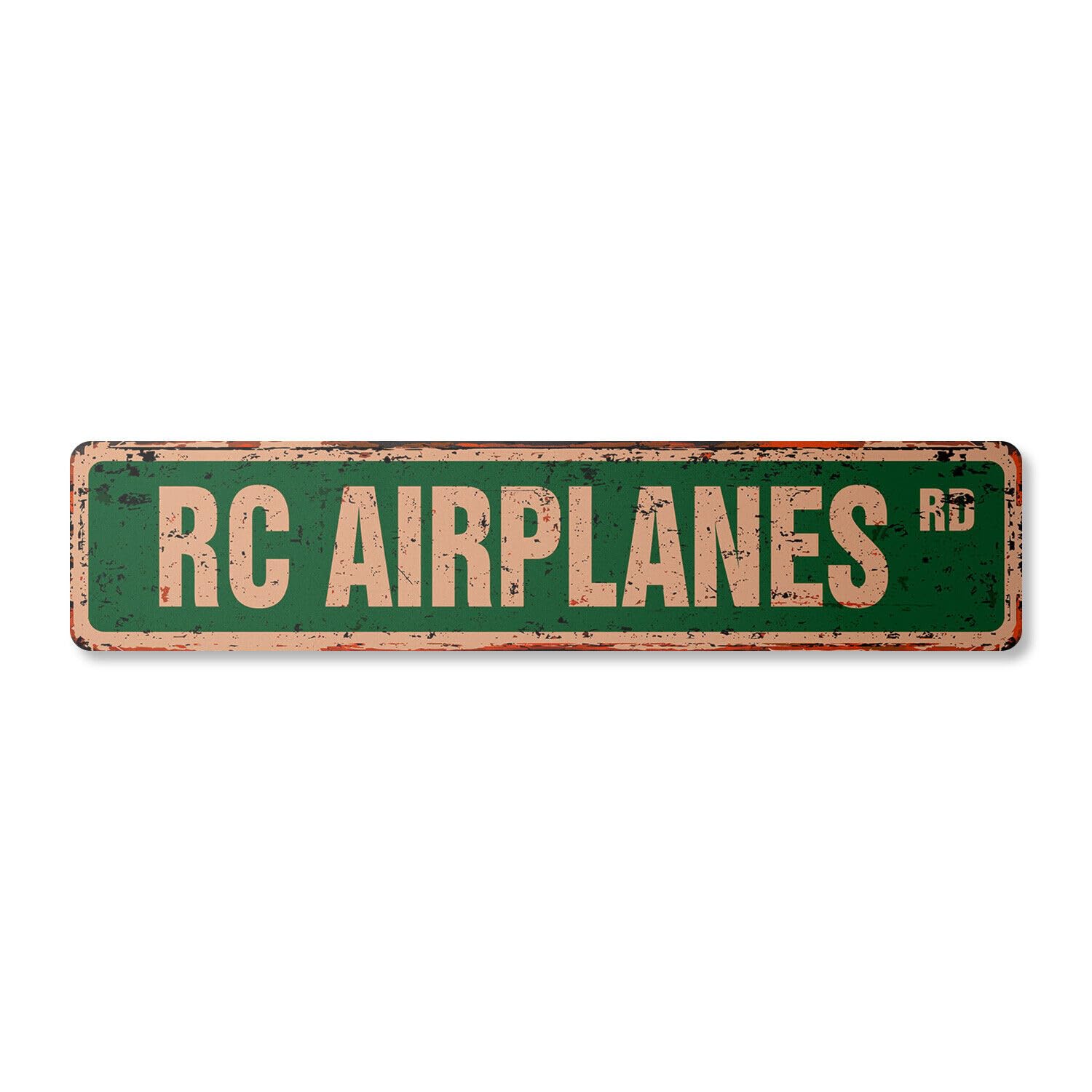 RC AIRPLANES Vintage Street Sign hobby model builder helicopter planes