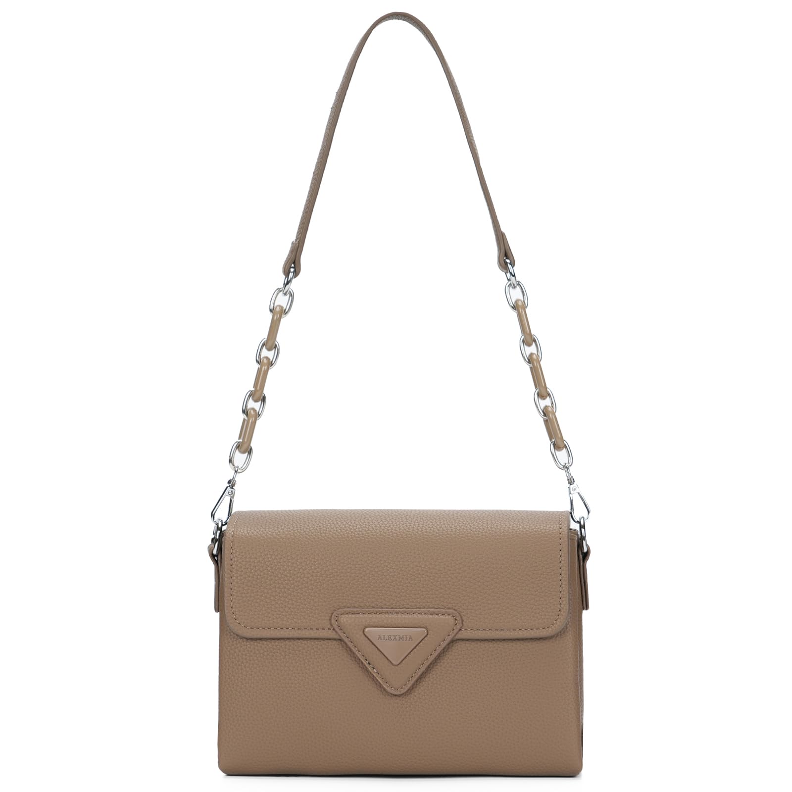 ALEX MIA Shoulder Bag for Women Stylish Leather Handbag Cross - body with 2 Detachable Straps Ideal for