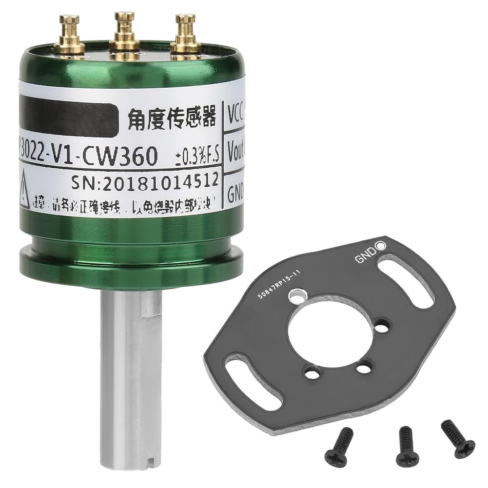 Capteur D’Angle À Effet Hall Rotatif, Haute Résolution 0,088 ° Potentiomètre Rotatif 0-360 Degrés Capteur D’Angle 0-5V Sortie Cercle Complet 12 Bits