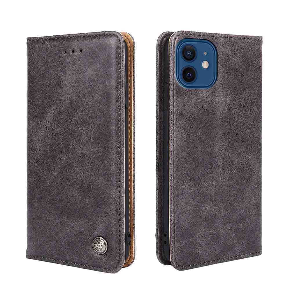 Phone Cover Wallet Folio Case for ONEPLUS 9 INDIA EDITION, Premium PU Leather Slim Fit Cover for 9 INDIA EDITION, 3 Card Slots, Align Cutouts, Gray