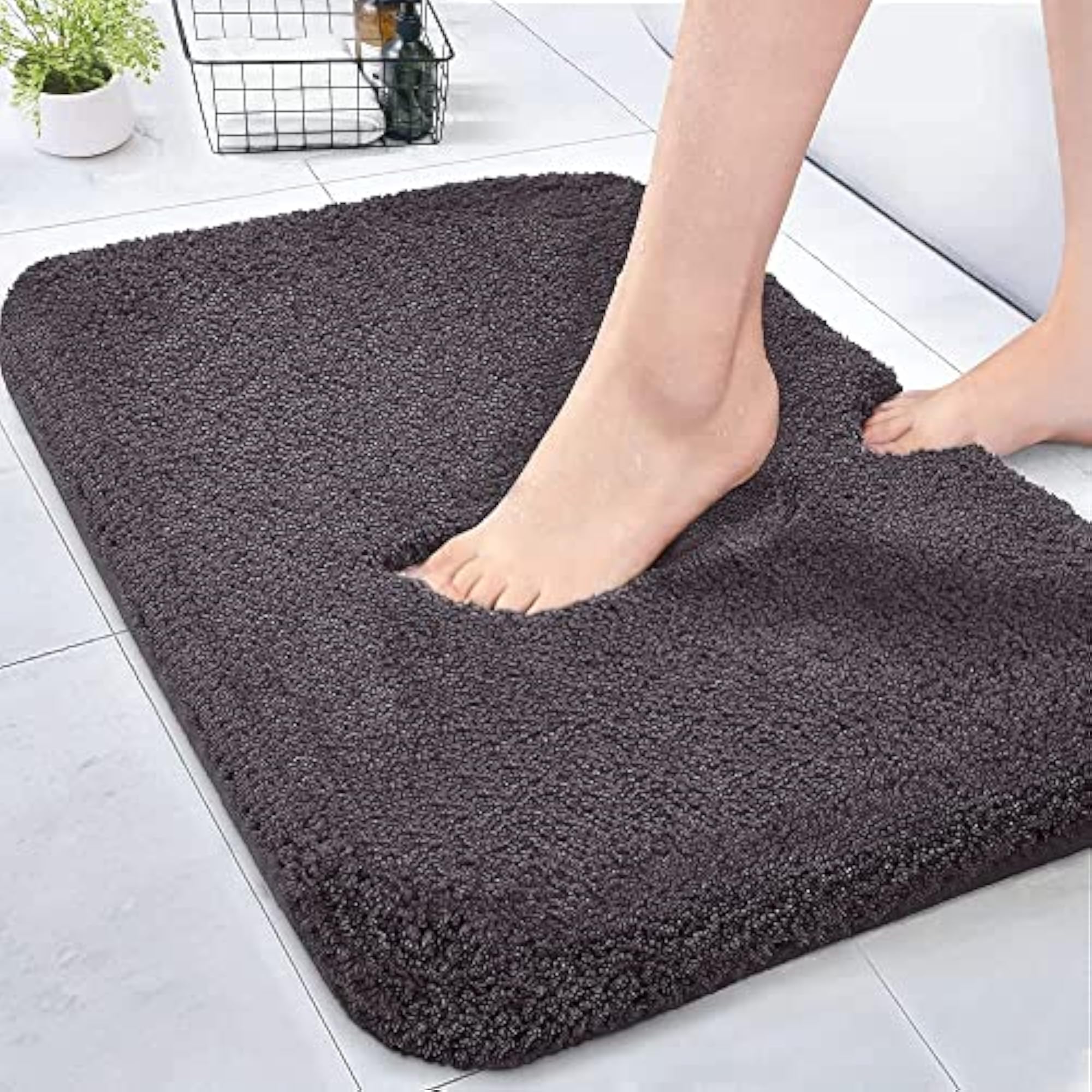 Bathroom Rug Mat Set, Extra-Soft Plush Bath Mat