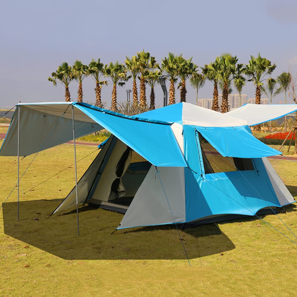 Tenda Pop Up Da Campeggio 3-4 Persone &ndash; Impermeabile, Tettoia UPF50+, 2 Porte, Peso 2.6kg, Colore Verde