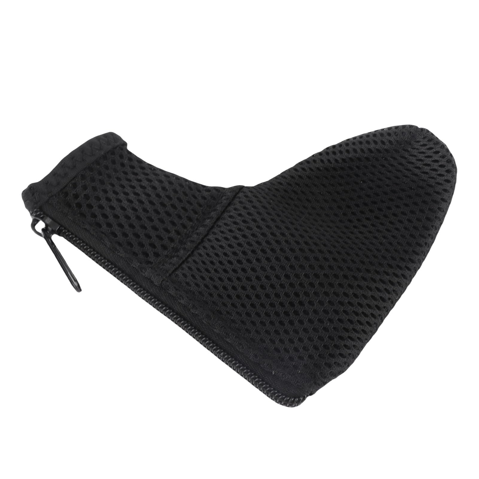 Mesh Club Head Cover, Sturdy Washable Club Putter Head Cover L Shaped Zipper Closure Durable Dustproof Waterproof for Protection(black)