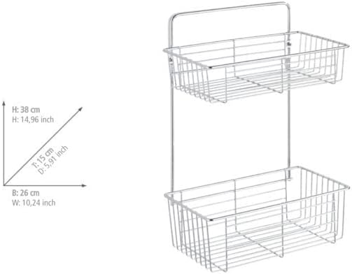 Wenko Wenselaar GmbH & CO KG Catania Wall Rack, Steel, Chrome