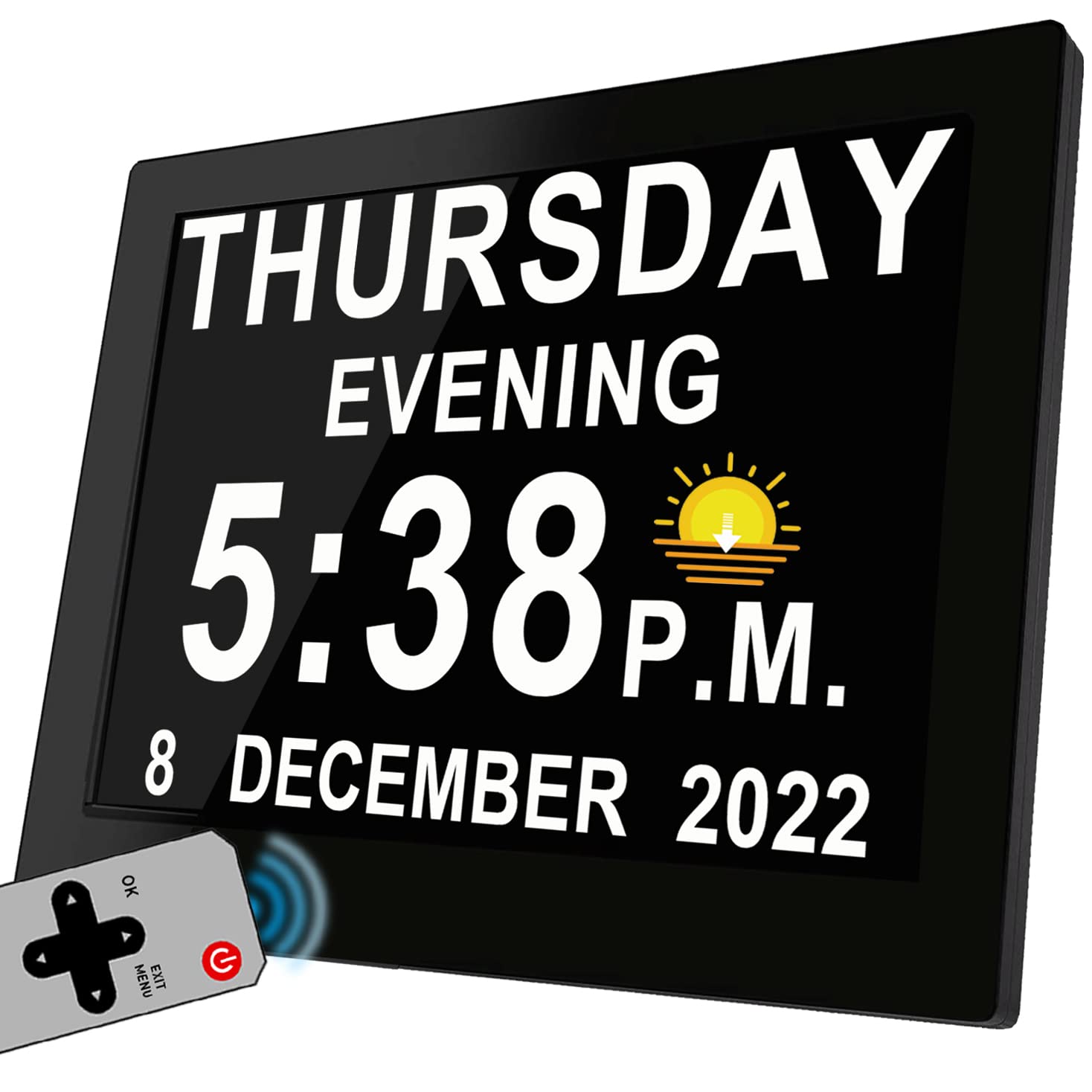 Buy Véfaîî 【New 2023】 Dementia Clock Large Digital Clock for Seniors