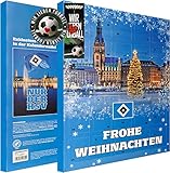 Hamburger SV Adventskalender, Weihnachtskalender mit Vereinsposter und Sticker Wir Leben Fußball