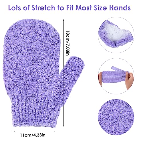 WLLHYF-3-Pairs-Exfoliating-Gloves-Korean-Exfoliating-Mitt-Double-Sided-Skin-Body-Exfoliator-Gloves-Scrub-Gloves-Bath-Gloves-Shower-Accessories-for-Clean-Dead-or-Dry-Skin