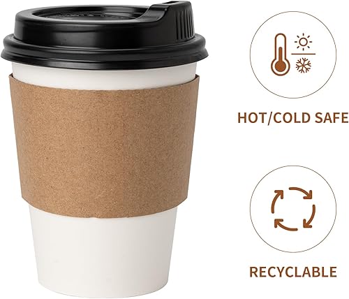 Miniatura 9 de RACETOP Paquete de 300 vasos de papel de 3 onzas para baño, vasos desechables para enjuague bucal, vasos de papel pequeños, para fiestas, pícnics,