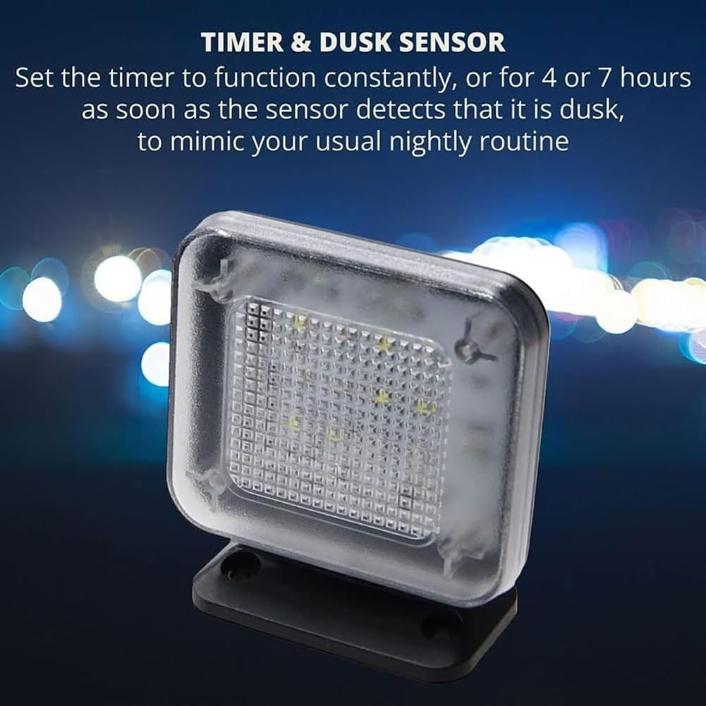 Faux simulateur de télévision, lumière TV Anti-Burglar LED avec 4 Modes, lumière de sécurité Nocturne, capteur de temporisation Anti-vitrage Anti-burgar et vol, pour la Protection des cambriolages