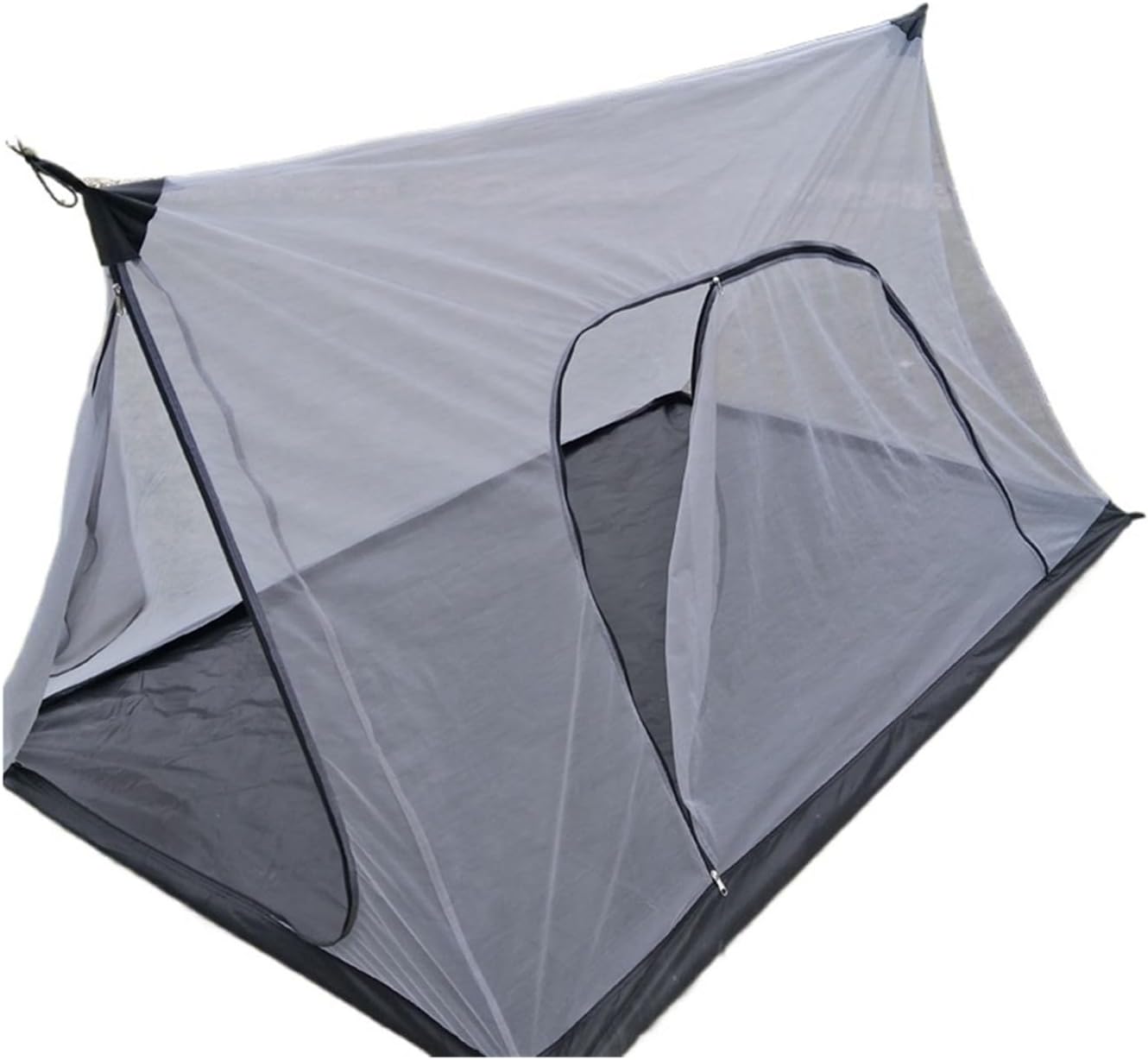 Ultralight Inner Tent Net Outdoor Rodless Summer Mesh Portable Backpacking Hiking Camping Double Travel(2pcs)