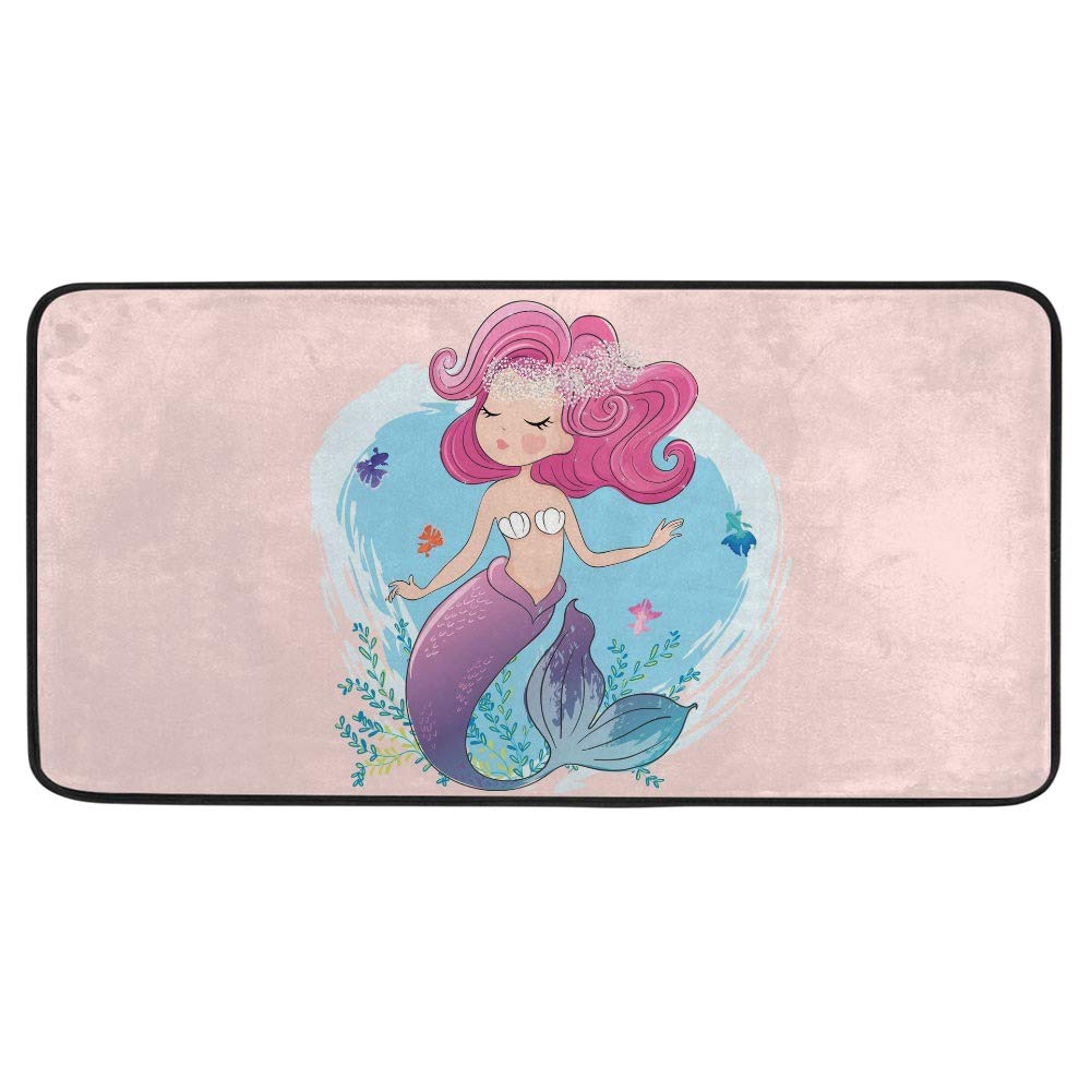 Tapis de cuisine antidérapant dragon pour soulager le dos et éviter les glissades 100x50 cm