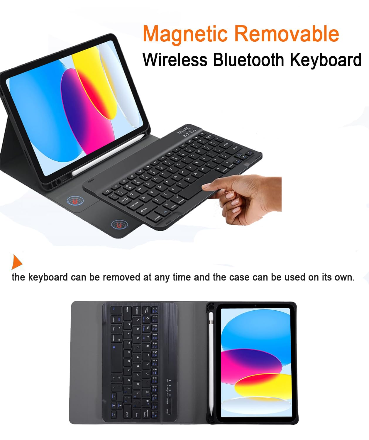 iPad 11/10th Gen Keyboard Case - Black -4 iPad 11/10th Gen Keyboard Case - Black -4