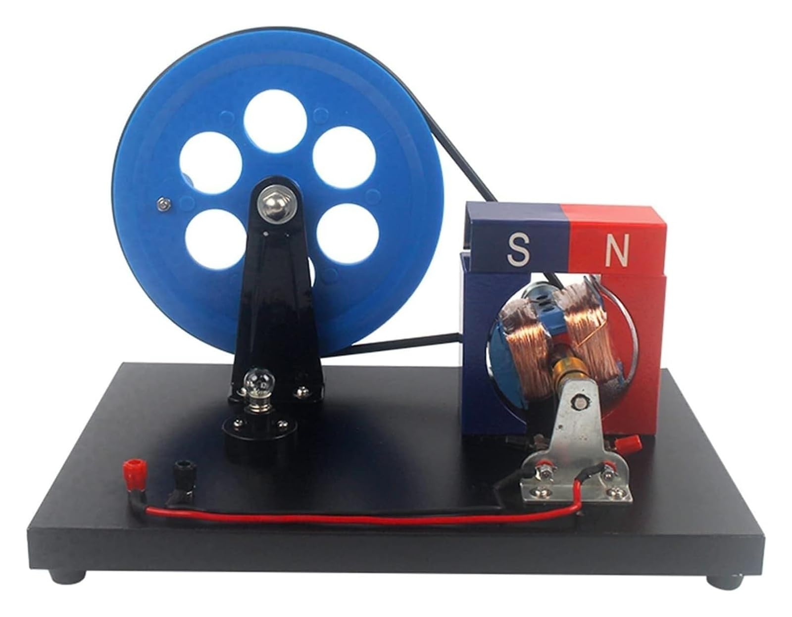 Handkurbelgenerator-Modell, Faraday-Physik-Laborausrüstung, Beobachten Sie Generator-Betriebsstruktur für Schule, Wissenschaft, Lernen, DIY