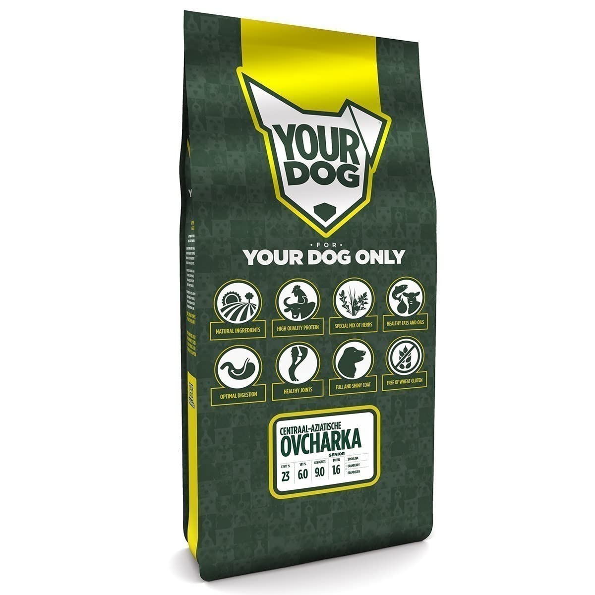 Yourdog 12 kg centraal-aziatische ovcharka senior hondenvoer