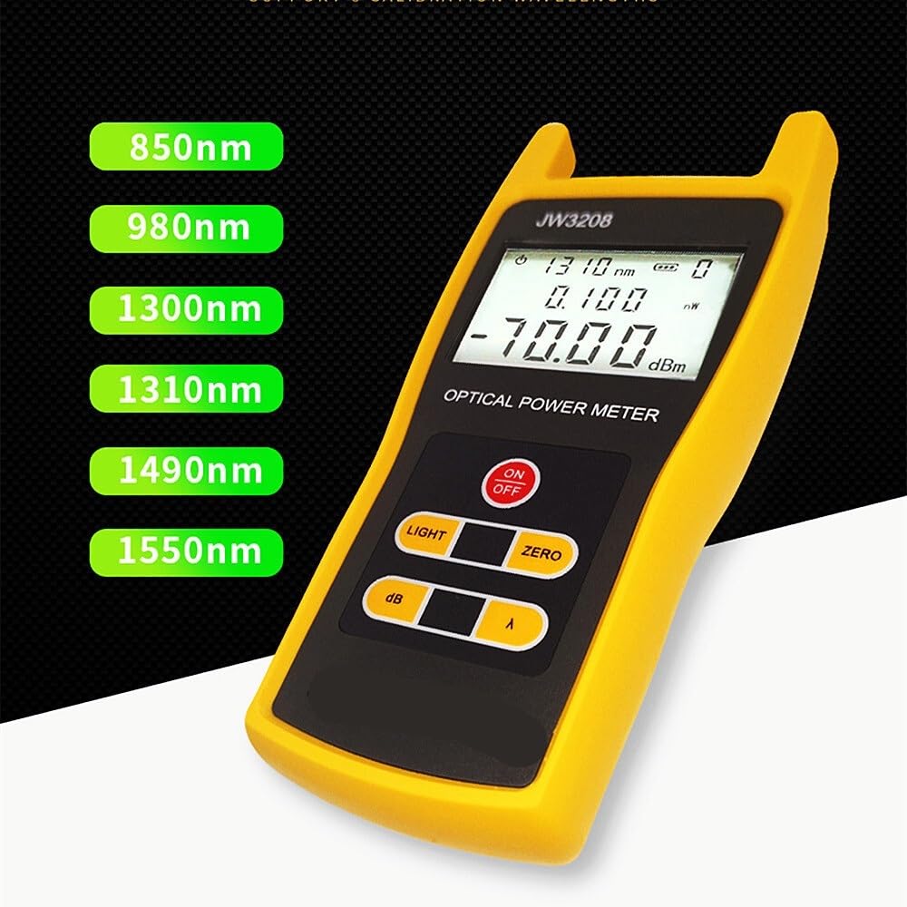 JW3208APodręczny miernik mocy optycznej -70~+3dBm Światłowodowy tester częstotliwości,Wysoka dokładność