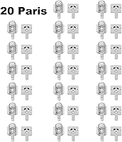 Vista 2 de 20 Pairs AA AAA Batteries Metal Battery Spring Contact Plate Replacement for Remote Control Battery Charger