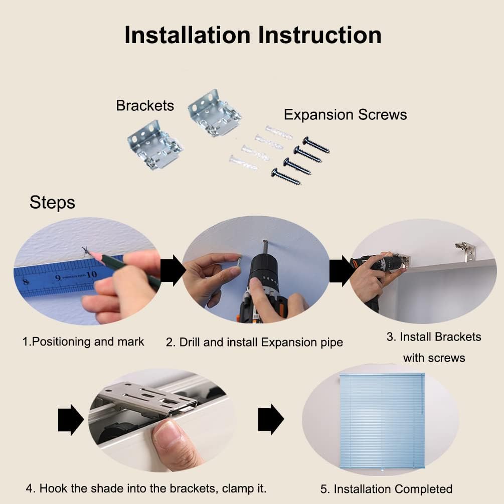 Cordless Venetian Blinds for Window Blinds & Shades for Bathroom Mini Blinds Horizontal Shades Easy to Install Up to 70 Inch Height (Blue, Custom Size)